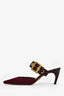Christian Dior Burgundy Technical Fabric D-Dior Heels Size 38