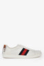 Gucci x Disney White Leather Tiger Web Sneakers Size 12 Mens
