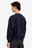 Dries Van Noten Navy Cotton Crewneck Sweatshirt Size S Mens