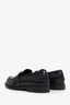 Miu Miu Black Brushed Leather Penny Loafers Size 35.5