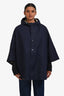 Hermès Navy Nylon Allure II Rain Poncho Cape Size XXS