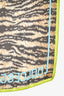 Dolce & Gabbana Brown/Multicolour Zebra Print Silk Handkerchief