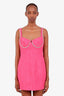 Self-Portrait Fuchsia Tweed Boucle Diamante Bust Mini Dress Size 6