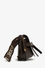 Loewe Brown Leather Mini 'Gate' Crossbody Bag