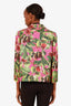 Dolce & Gabbana Pink/Green Printed Silk Blazer Size 42