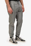 Christian Dior Grey Cotton Blend Drawstring Cuffed Pants Size 46 Mens