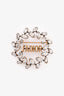 Christian Dior Gold Tone J'Adior Crystal Laurier Wreath Brooch