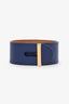 Hermès Navy Blue Leather Kelly Dog Bracelet