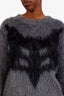 Christian Dior Grey Mohair Printed Sweater Size 2