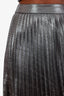 Retrofête Silver Metallic Crop Top and Maxi Skirt Set Size XXL