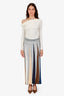 Sport Missoni Striped Pleated Maxi Skirt Size 42