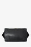 Celine Black Python Leather Medium Trapeze Bag With Strap