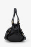 Jimmy Choo Black Patent Leather Mahala Shoulder Bag