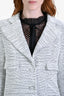 Pre-loved Chanel™ 2014 Off White Single Breasted Blazer Size 40