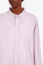 Acne Studios White/Pink Cotton Pinstripe Button Down Shirt Size XL