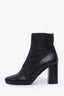 Prada Black Round Toe Heeled Ankle Boots Size 39