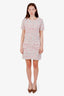 Pre-loved Chanel™ Pink/Multicolour Tweed Short Sleeve Mini Dress Size 40