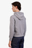 Burberry Grey Zip-Up Sweatshirt Size M Mens