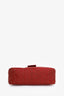 Fendi Red FF Zucca Canvas Baguette Flap Bag