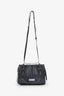 Prada Black Glace Calfskin Small Etiquette Shoulder Bag With Strap