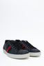 Gucci Black Canvas GG Supreme Sneakers Size 12 Mens