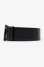 Valentino Black Leather V Logo Signature Belt