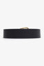Gucci Black Leather Belt with Interlocking G Detail