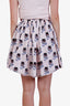 Miu Miu Pink Patterned Mini Skirt Size 40