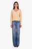 Anine Bing Blue Cotton Wide Leg Jeans Size 26