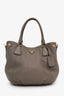 Prada Grey Leather Vitello Daino Shoulder Bag with Strap