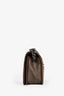 Pre-loved Chanel™ 2013 2014 Brown/Grey Leather Tweed Medium Boy Bag SHW