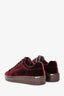 Prada Burgundy Velvet Sneakers Size 37