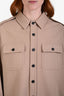 Vis A Vis Beige Wool Shirt Jacket Size 3