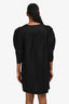 Ba&sh Black Linen Criss-Cross Short Sleeve Mini Dress Size S