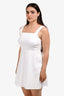 Theory White Linen Blend Mini Dress Size 6