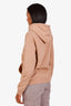 Saint Laurent Beige Cotton Logo Hoodie Size M