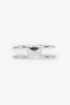 Gucci Sterling Silver Narrow GG Open Band Ring Size 9