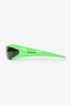 Balenciaga Green Wrap Around Sunglasses