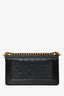 Pre-loved Chanel™ 2014 Black Caviar Leather Medium Boy Bag