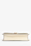 Valentino White Leather Rockstud Glam Lock Medium Shoulder Bag