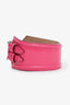 Burberry Pink Patent Leather Wide Waist Belt Size 32 80
