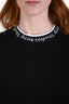 Acne Studios Black Logo Neckline Short Sleeve T-Shirt Size XS