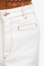 Loewe White Denim Cropped Jeans Size 36