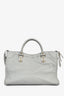 Balenciaga 2015 Grey Leather Classic Metallic Edge City Bag