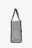 Burberry Black/Grey Canvas Leather Freya Tote Bag