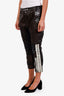 Acne Studios Black Goat Leather Straight Leg Pants Size 38
