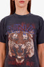 Anine Bing Grey Cotton Logo T-Shirt Size XS