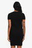 Pre-loved Chanel™ Black Cotton Blend Textured Knit SS Midi Dress Size 36