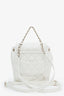 Pre-loved Chanel™ White Caviar Quilted Mini Urban Spirit Backpack