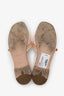 Louis Vuitton Rose Peach Damierlicious Neo Revival Flat Mule Sandals Size 37